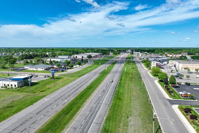 Highway 10 is a major transportation thoroughfare that runs through Big Lake.