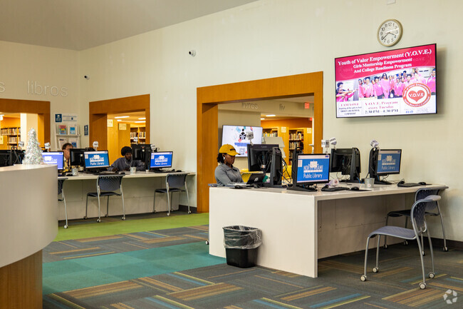 Enjoy amazing amenities at the North Miami Public Library.