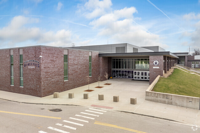 Bloomfield Hills High School gymnasium.