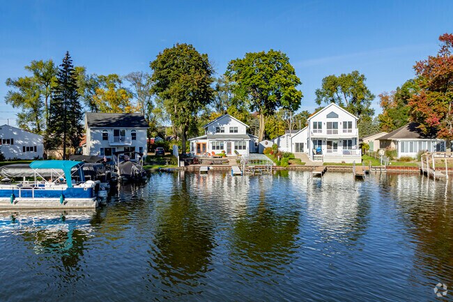 Lakefront homes in Michigan Center come with easy access to Center Lake.