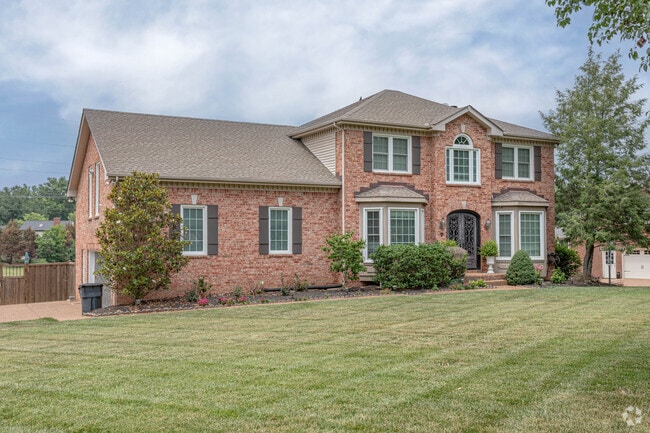 Traditional two-story houses line the streets of Brentwood.