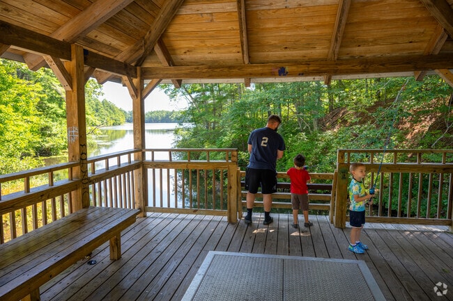 Families often fish from Lake Rico’s shores in warm months.