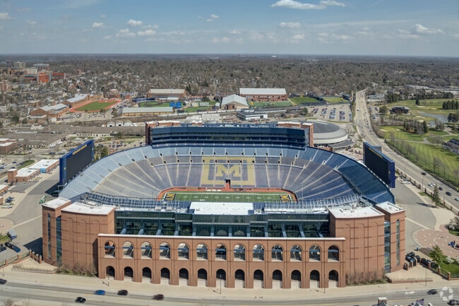 Georgetown locals can walk to the Big House for the football game.