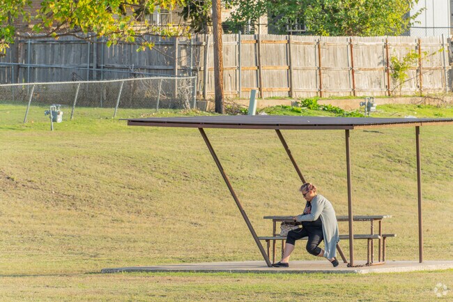 The gazebo at Wayne Gilley Park is the perfect spot to take a break.
