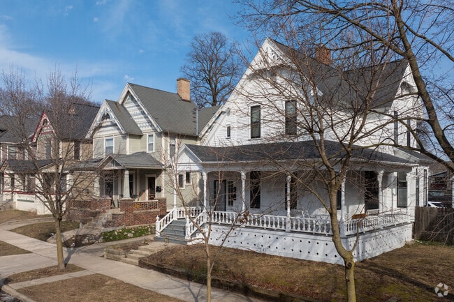 Large beautiful porches are not an uncommon sight amongst the historic homes of Heritage Hill.