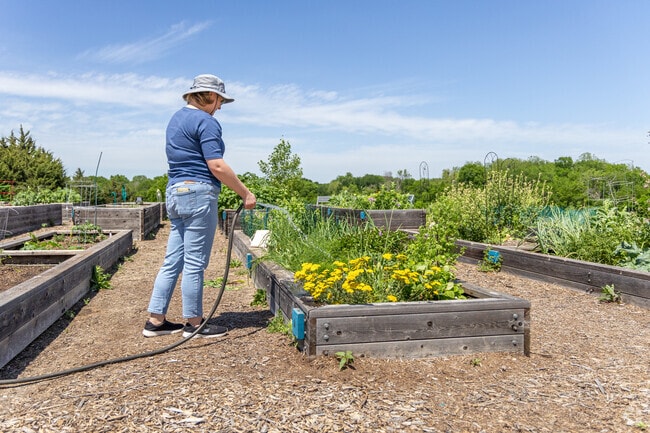 The Harvest at Frisco Commons is a public garden area for gardeners to enjoy nature.