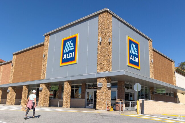 Aldi in Lutherville offers affordable groceries for local families.