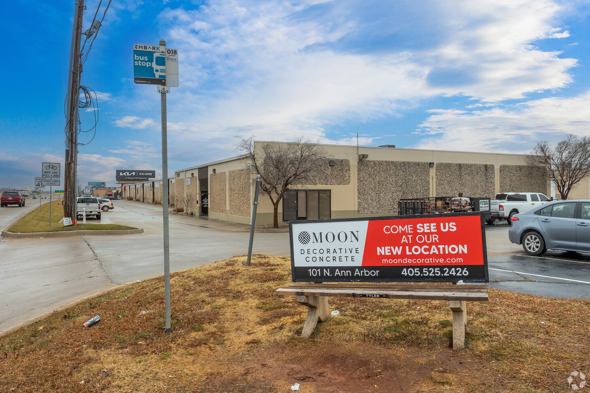 North Highland residents have access to more than one bus stop along Broadway.