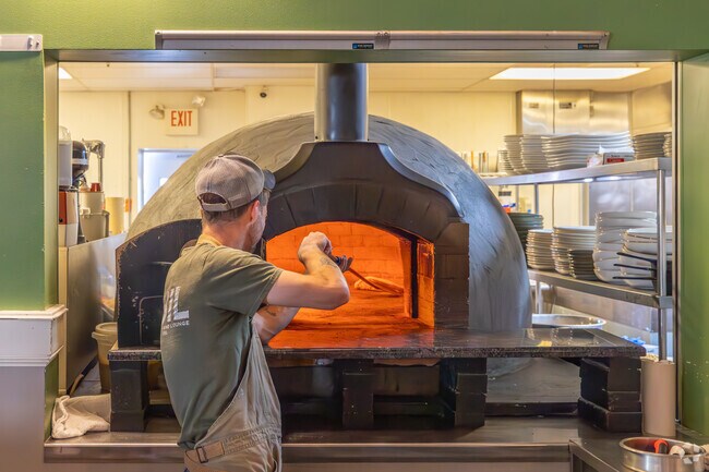 Basil Wood Fired Kitchen near Wolf Township offers delicious pizza and fresh seasonal cuisine.