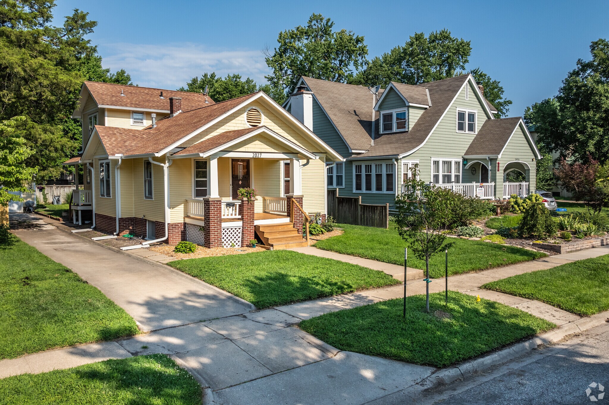 Baker has several craftsman style homes with nice curb appeal and exterior garages.