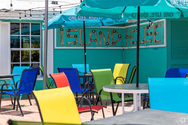 Bonita Shores is full of vibrantly designed eateries and beach-themed businesses.