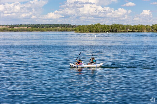 On Cherry Creek reservoir, people can paddleboard, canoe or take a boat out.