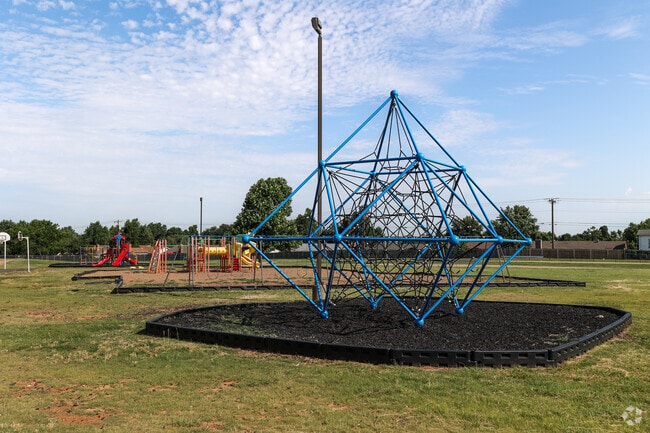 Climbing, jumping, and swinging are all activities students enjoy at Northridge Elementary.