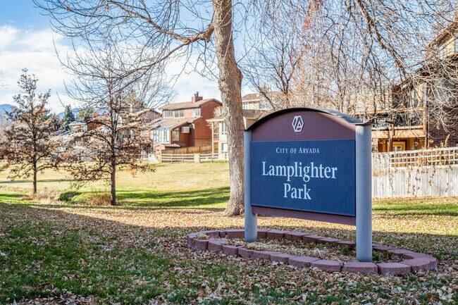 Homes surround Lamplighter Park in Oak Crest South, Arvada, Colorado.