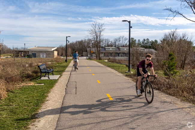 The B-Line Trail runs north to south and through many Bloomington neighborhoods near SoMax.