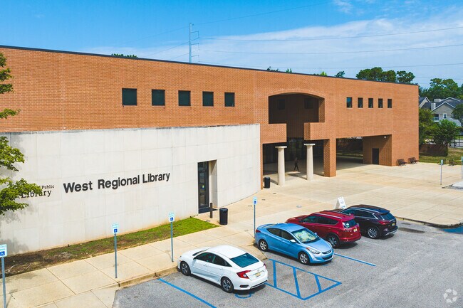 The West Mobile Regional Library is a quiet place for Malibar Heights students to study.