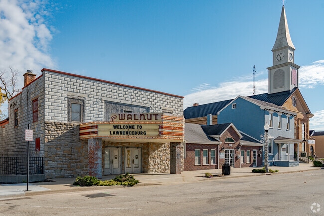 Greendale residents can catch a flick or a show at the Walnut Theater in Lawrenceburg.