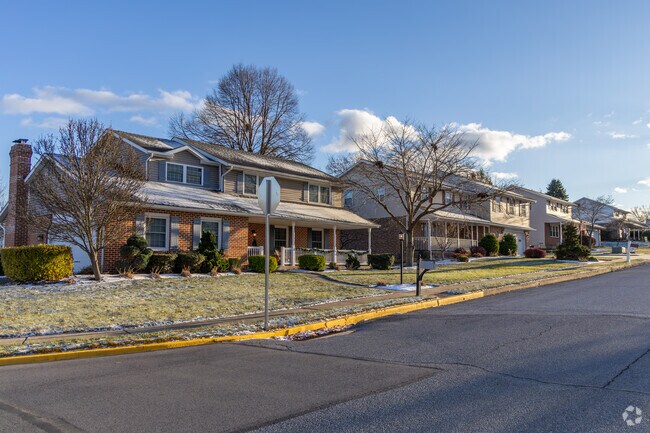 Colonial homes are a common style in Outer Wyomissing.
