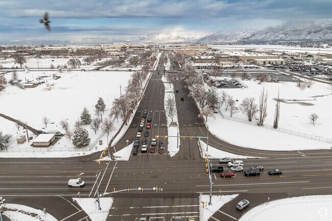 Hill Air Force Base is located near the mountains in Southeast Ogden.