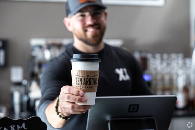 Ten Arrows Coffee & Bistro occasionally offers live music on the weekends in Blanchard.