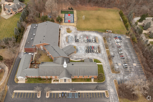 Bloomfield Christian School aerial view.
