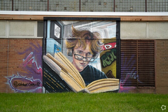 You can find quirky art throughout the South Parks neighborhood.