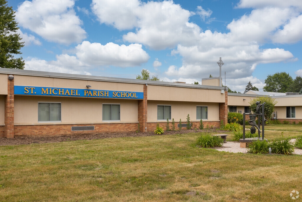 Entrance to St. Michael Parish School in Grand Ledge.