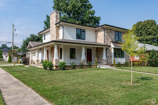 Shadeland features many styles of architecture, including two-story prairie style homes.