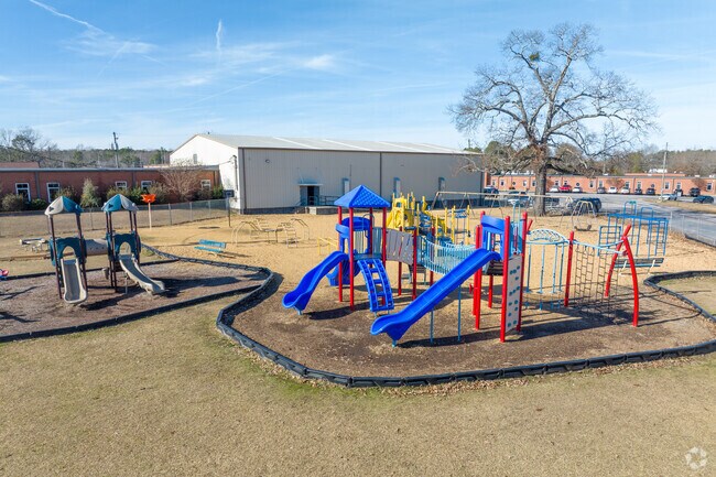 Play on the playground at Curry Elementary School.