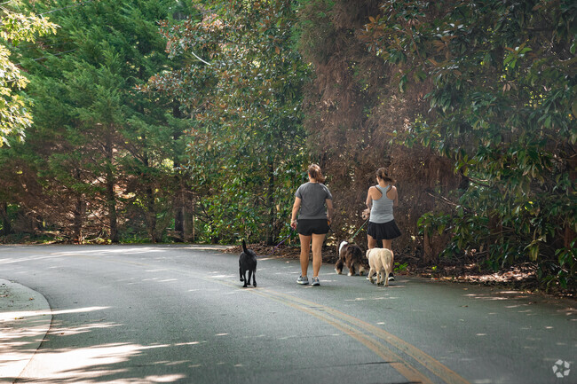 Lookout Mountain South's residents enjoy the tree-lined streets for walking.