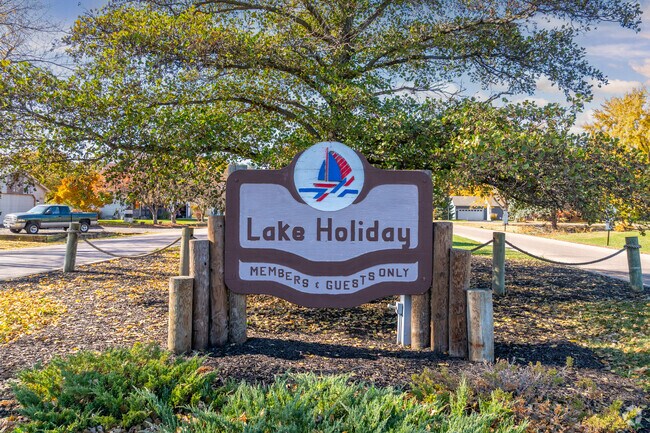 Lake Holiday is a vibrant lakefront community known for its exclusive private amenities.