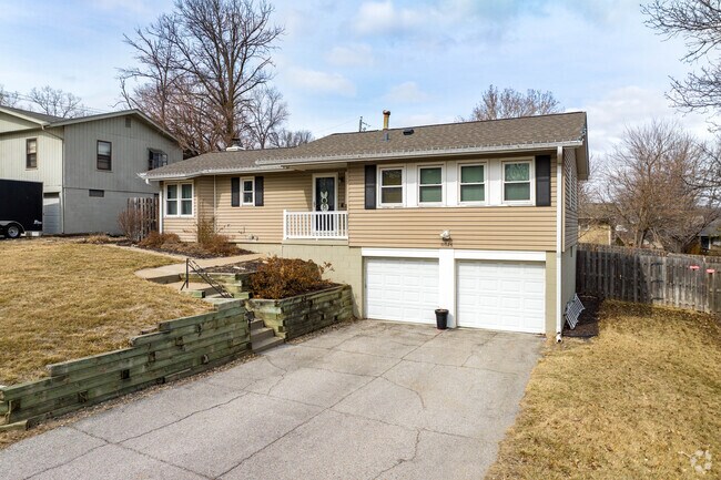 Many homes in Prairie Village have two-car garages.
