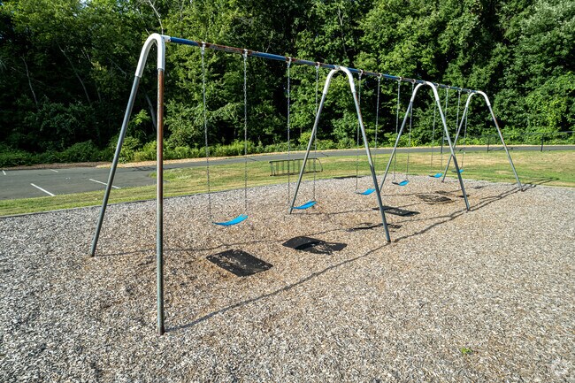 Along with a playground, the Dr. Thomas S. O'Connell School also has a swingset.