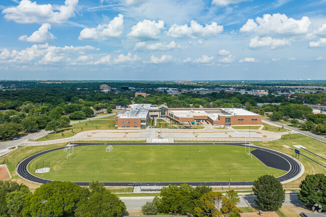 Richland Middle School features a large football field for students to enjoy.