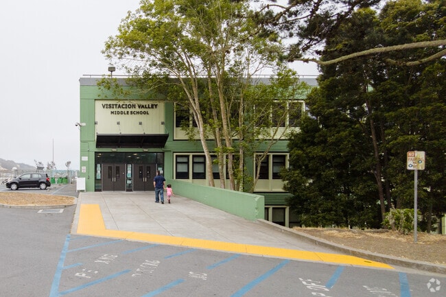 Visitacion Valley Middle School welcomes young students from all over San Francisco.