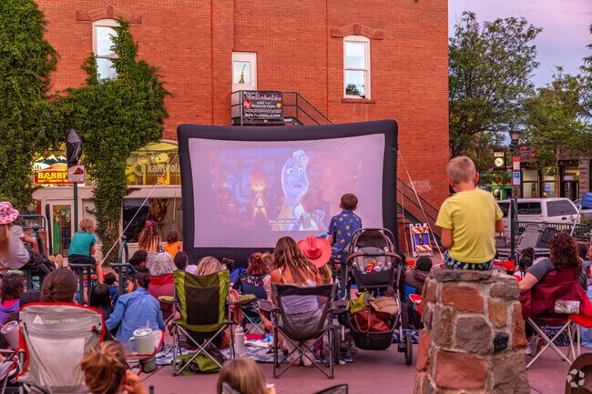Community members love Movies on the Square during the summer months in Downtown Flagstaff.
