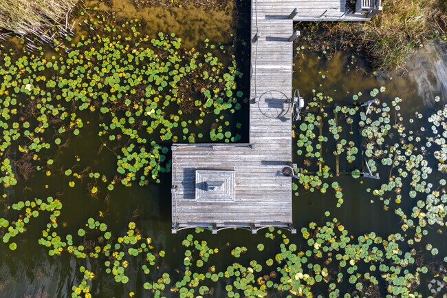 Many residents of Duck Lake have private piers or docks.