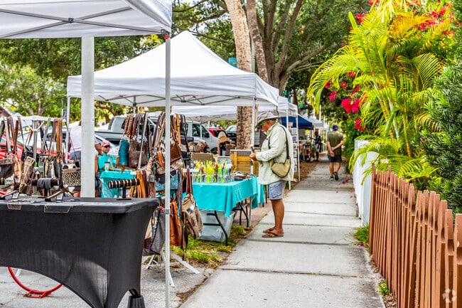 Every Tuesday morning, take a stroll along the local farmers market.