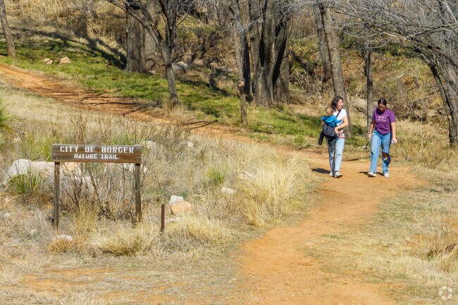 Chad Alan Foster Memorial Trail System is a 7-mile series of mountain biking trails in Borger.