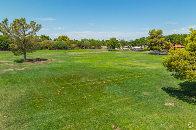 Sunburst School offers large grass fields for its students to have outdoor fun.