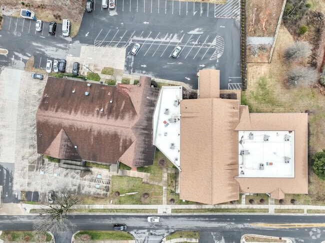 A birds eye view of Village Christian Academy in Harrisburg.