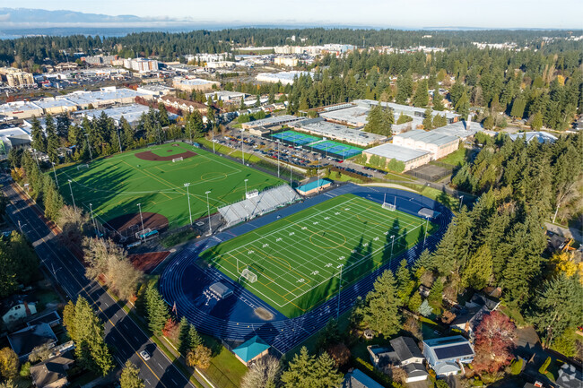 Ingraham High School athletic fields looking northwest.