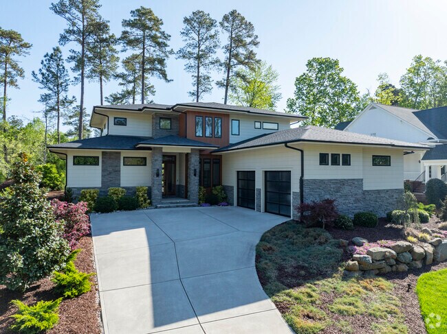 There are a variety of architectural styles showcased throughout The Preserve at Jordan Lake.
