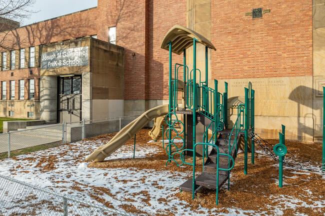 Jospeh M. Gallagher School students can play on the playground during recess.