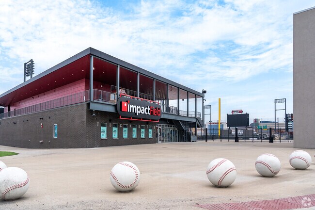 You can watch the Chicago Dogs play at Impact Field in the warmer months of the year.