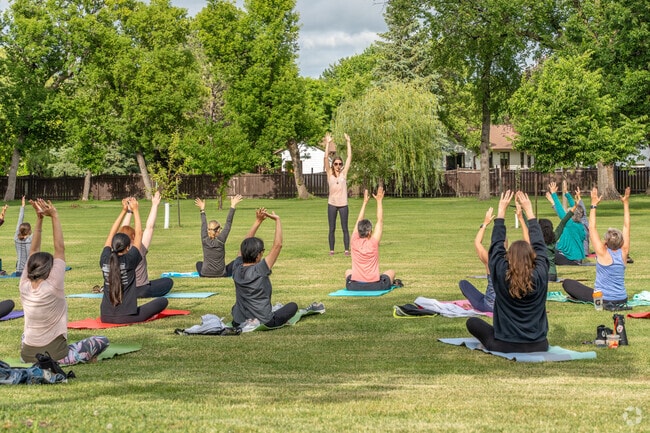 Discover inner peace amidst nature with Yoga in the Park at Rheault Farm.