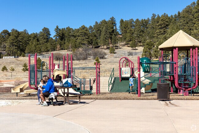 Homestead Park is a popular regional park with trails and a playground in Peyton.