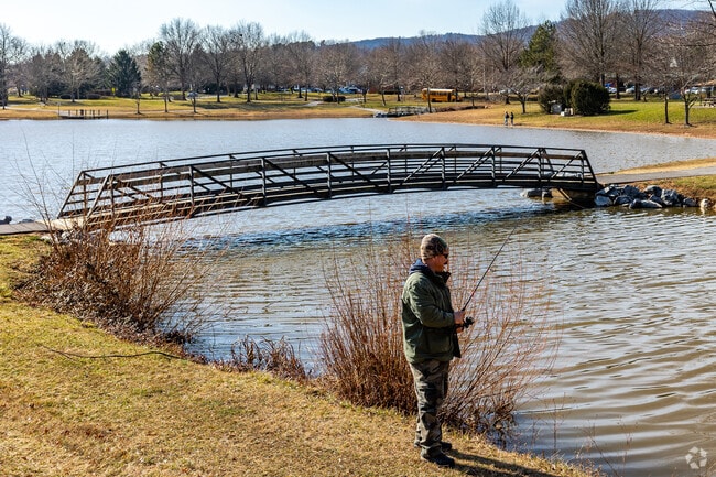 Whittier Lake is the area's premier fishing spot.