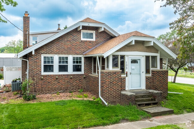 A few beautiful brick bungalows dot the streets of McKinley School.
