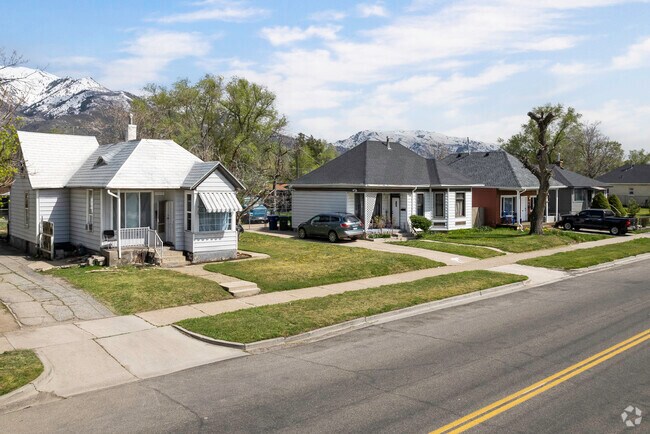 Homes on a neighborhood street in downtown Ogden.